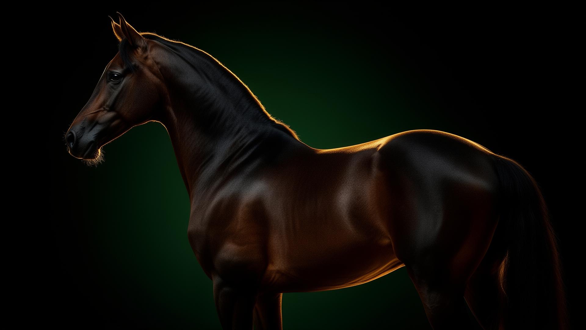 Arabian stallion silhouette